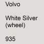 Preview: Volvo, White Silver (wheel), 935.